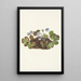 Hepatica americana - Mary Vaux Walcott — ingelijst kunstwerk aan de muur