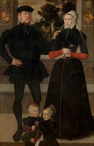 Master Of The Antwerp Family Portrait - Thomas Gerritzn Doesburch and Claesje Hendricksdr Roeclaes with their daughters.webp