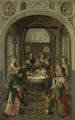 Panneau de retable avec Circoncision du Christ au verso Résurrection du Christ - Maître d'Alkmaar — weergave van het kunstwerk