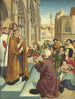van de scènes uit het leven van een heilige bisschop - Meester van Sint-Gilles en Assistent — weergave van het kunstwerk