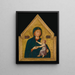 Maagd met Kind - Meester van Sint Cecilia — ingelijst kunstwerk aan de muur
