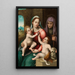 La Vierge à l'Enfant avec Sainte Élisabeth et l'Enfant Saint Jean-Baptiste - Maître de Volterra — ingelijst kunstwerk aan de muur