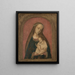De Maagd met Kind - Meester van de Madonna van Dijon — ingelijst kunstwerk aan de muur