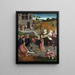 Het martelaarschap van Sint Lucia - Meester van de Ontdekking Figdor — ingelijst kunstwerk aan de muur
