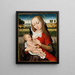 van het Madonna en Kind - Meester van de Legende van Sint Catharina — ingelijst kunstwerk aan de muur