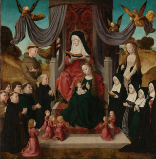 Master of the Saint John Panels - Virgin and Child with Saint Anne and Saints Francis and Lidwina with Donors Anna Selbdritt.webp