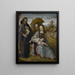 van het Madonna en Kind met een heilige en een donateur - Meester van het Sforza Altarpiece — ingelijst kunstwerk aan de muur
