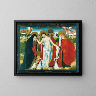 Master of the Wendelin Altar - The Holy Trinity with the Virgin Mary and St John the Evangelist.webp