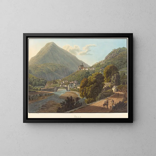 Villa - Mathias Gabriel Lory — ingelijst kunstwerk aan de muur