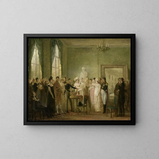 Een niet-geïdentificeerd historisch onderwerp - Mattheus Ignatius van Bree — ingelijst kunstwerk aan de muur