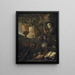 Vanité philosophique Natuurstudie - Matthias Withoos Amersfoort — ingelijst kunstwerk aan de muur