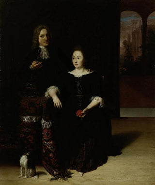 Matthias Wulfraet - Portrait of a Woman and a Man in an Interior.webp