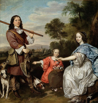 Matthijs Pompe van Slingelandt et sa famille - Jan Mijtens