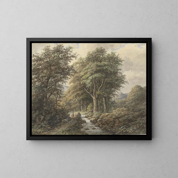Landschap na Johann Bernard Klombeek - Matthijs Maris — ingelijst kunstwerk aan de muur