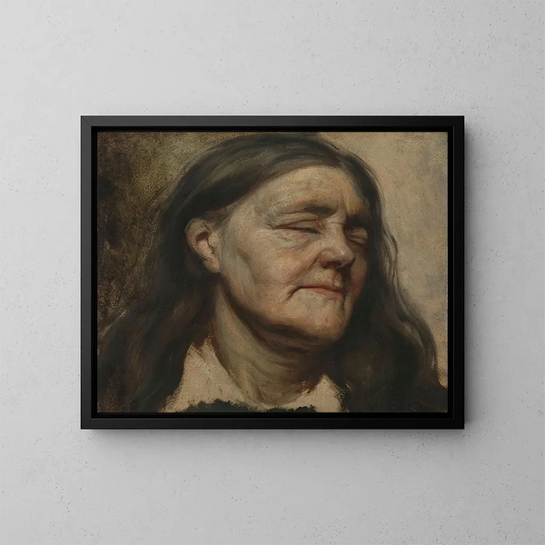 Studie van een oude vrouw - Matthijs Maris — ingelijst kunstwerk aan de muur
