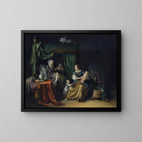 Le Nouveau-né - Matthijs Naiveu — ingelijst kunstwerk aan de muur