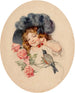 Rozen en kersen - Maud Humphrey — weergave van het kunstwerk