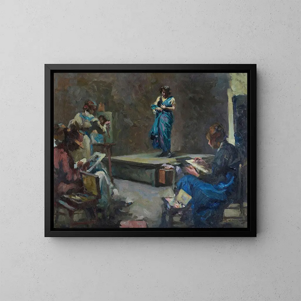 Het model - Maud Sherwood — ingelijst kunstwerk aan de muur