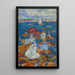 Figures à marée basse sur les rochers - Maurice Prendergast — ingelijst kunstwerk aan de muur