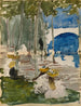 schetsboek van Parijs 2 - Maurice Prendergast — weergave van het kunstwerk
