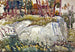 Rochers du Maine - Maurice Prendergast — weergave van het kunstwerk
