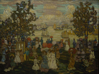 Salem Willows - Maurice Prendergast — weergave van het kunstwerk