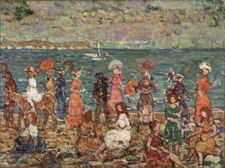 Strand - Maurice Prendergast — weergave van het kunstwerk