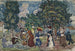 Promenade du dimanche - Maurice Prendergast — weergave van het kunstwerk