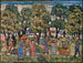 Onder de bomen - Maurice Prendergast — weergave van het kunstwerk