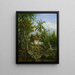 India Landschap schilderij - Maurits E. H. R. van den Kerkhoff — ingelijst kunstwerk aan de muur