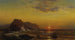 Zonsondergang op de golven - Mauritz Frederick Hendrick de Haas — weergave van het kunstwerk