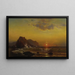 Zonsondergang op de golven - Mauritz Frederick Hendrick de Haas — ingelijst kunstwerk aan de muur