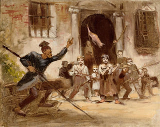 Levy en masse - Maurycy Gottlieb — weergave van het kunstwerk