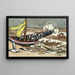 Bruine zee met meeuwen - Max Beckmann — ingelijst kunstwerk aan de muur