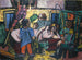 Circuswagen schilderij - Max Beckmann — weergave van het kunstwerk