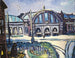 van het station Gare de Francfort-sur-le-Main - Max Beckmann — weergave van het kunstwerk