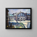 van het station Gare de Francfort-sur-le-Main - Max Beckmann — ingelijst kunstwerk aan de muur