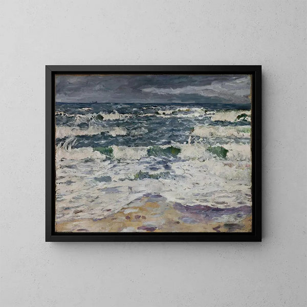Reproductie van het schilderij Grijze dag aan zee - Max Beckmann
