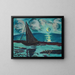 Nacht van de maan aan de rand van de zee - Max Beckmann — ingelijst kunstwerk aan de muur