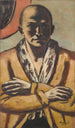 Self-portrait yellow-pink - Max Beckmann — artwork view