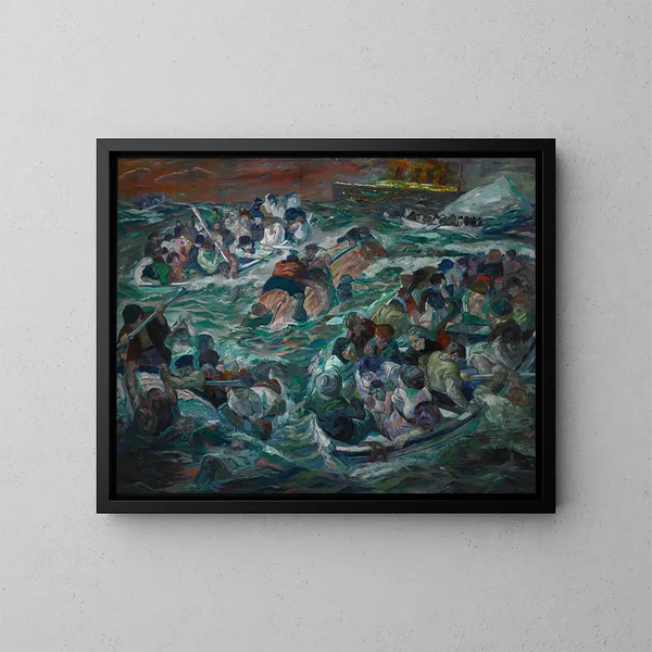Reproductie van het schilderij De scheepsramp van de Titanic - Max Beckmann