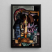 Nature morte avec deux grandes bougies - Max Beckmann — framed artwork on a wall