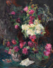 Natuurstudie met rode rozen - Max Beckmann — weergave van het kunstwerk