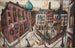 De synagoge in Frankfurt am Main - Max Beckmann — weergave van het kunstwerk