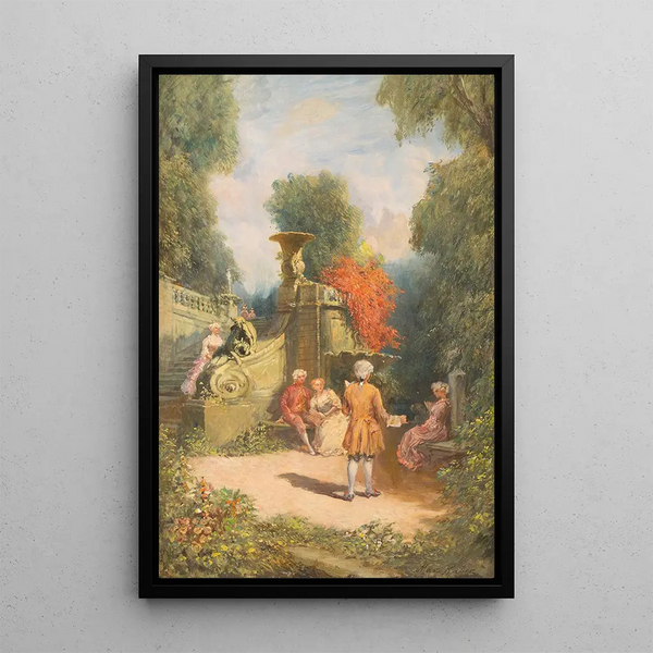 Max Friedrich Rabes - High society in a pleasure garden.webp
