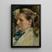 Tête d'étude féminine - Max Klinger — ingelijst kunstwerk aan de muur