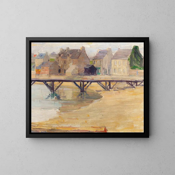 Een brug - Max Kurzweil — ingelijst kunstwerk aan de muur