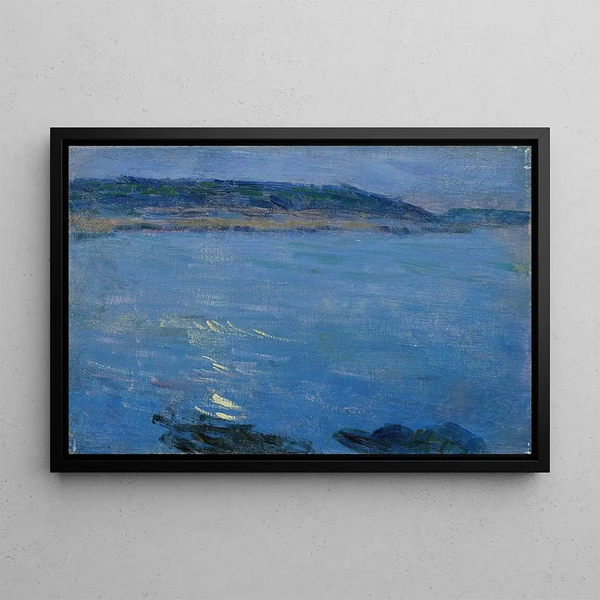 Max Kurzweil - Blaue Meereslandschaft im Mondschein.webp
