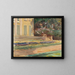 De bloementerras in de tuin van Wannsee richting noordwest - Max Liebermann — ingelijst kunstwerk aan de muur
