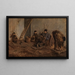 De mandenwever - Max Liebermann — ingelijst kunstwerk aan de muur